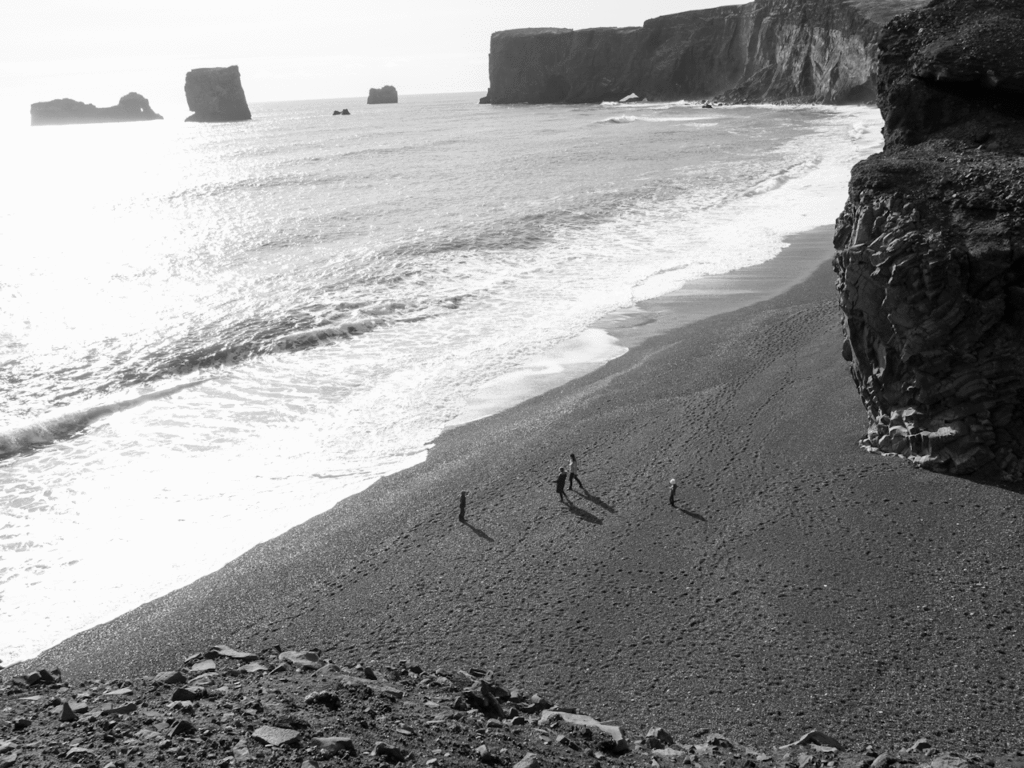 Black Sand Beach. Iceland.